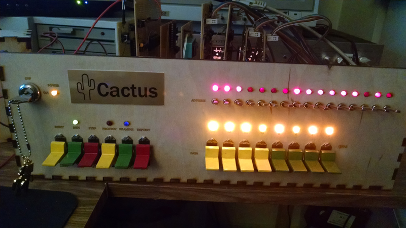 The Cactus in action with its new brass case badge